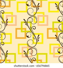 Endless abstract pattern. Background texture.  Vector illustration.