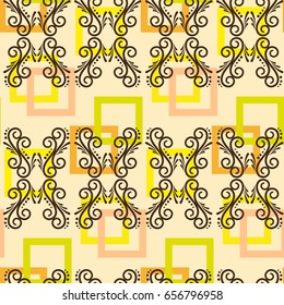Endless abstract pattern. Background texture.  Vector illustration.