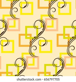 Endless abstract pattern. Background texture.  Vector illustration.