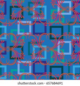 Endless abstract pattern. Background texture.  Vector illustration.