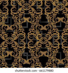 Endless abstract pattern. Background texture.  Vector illustration.