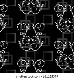 Endless abstract pattern. Background texture.  Vector illustration.