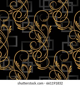 Endless abstract pattern. Background texture.  Vector illustration.