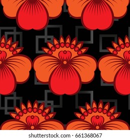 Endless abstract pattern. Background texture.  Vector illustration.