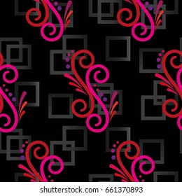 Endless abstract pattern. Background texture.  Vector illustration.