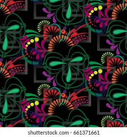 Endless abstract pattern. Background texture.  Vector illustration.