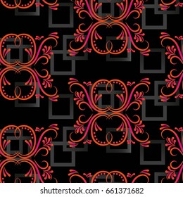 Endless abstract pattern. Background texture.  Vector illustration.