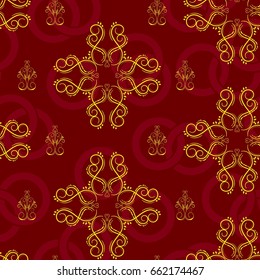 Endless abstract pattern. Background texture.  Vector illustration.