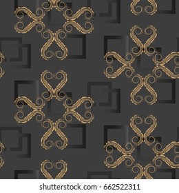 Endless abstract pattern. Background texture.  Vector illustration.