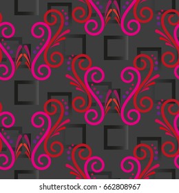 Endless abstract pattern. Background texture.  Vector illustration.