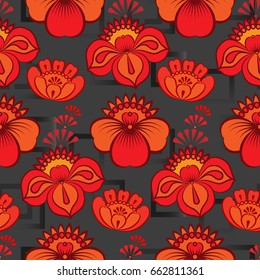 Endless abstract pattern. Background texture.  Vector illustration.