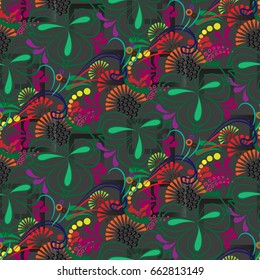 Endless abstract pattern. Background texture.  Vector illustration.