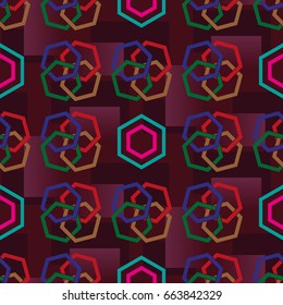 Endless abstract pattern. Background texture.  Vector illustration.