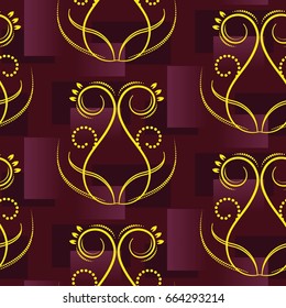Endless abstract pattern. Background texture.  Vector illustration.