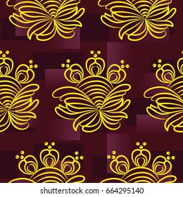 Endless abstract pattern. Background texture.  Vector illustration.