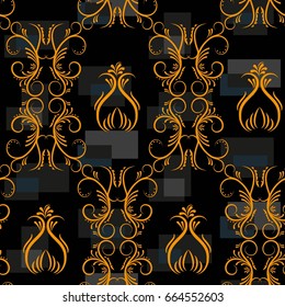 Endless abstract pattern. Background texture.  Vector illustration.