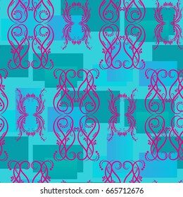 Endless abstract pattern. Background texture.  Vector illustration.