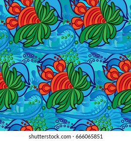 Endless abstract pattern. Background texture.  Vector illustration.