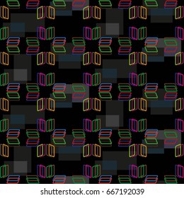 Endless abstract pattern. Background texture.  Vector illustration.