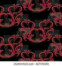 Endless abstract pattern. Background texture.  Vector illustration.