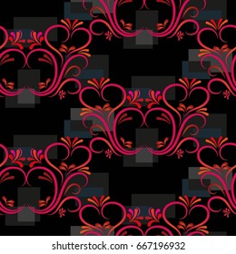 Endless abstract pattern. Background texture.  Vector illustration.