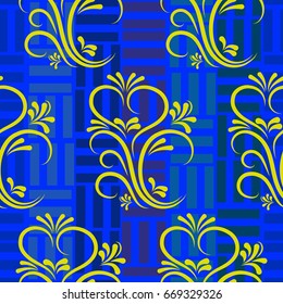 Endless abstract pattern. Background texture.  Vector illustration.