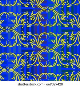 Endless abstract pattern. Background texture.  Vector illustration.