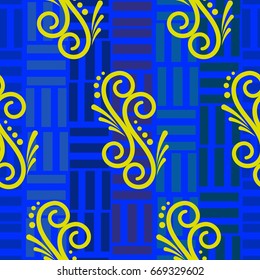 Endless abstract pattern. Background texture.  Vector illustration.