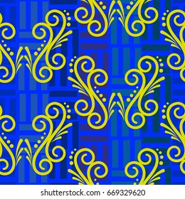 Endless abstract pattern. Background texture.  Vector illustration.