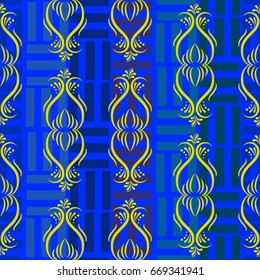 Endless abstract pattern. Background texture.  Vector illustration.