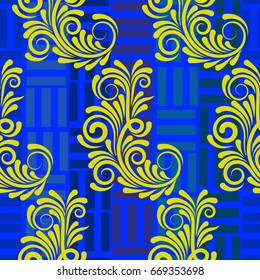 Endless abstract pattern. Background texture.  Vector illustration.