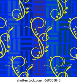 Endless abstract pattern. Background texture.  Vector illustration.