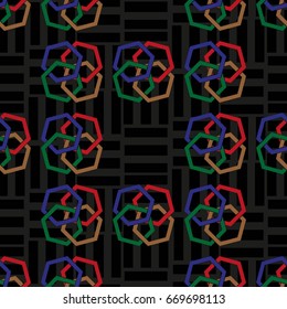 Endless abstract pattern. Background texture.  Vector illustration.