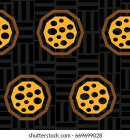 Endless abstract pattern. Background texture.  Vector illustration.