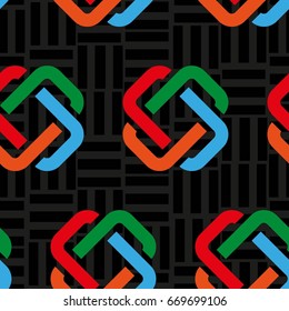Endless abstract pattern. Background texture.  Vector illustration.