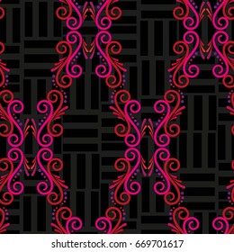 Endless abstract pattern. Background texture.  Vector illustration.