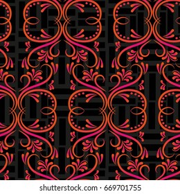 Endless abstract pattern. Background texture.  Vector illustration.