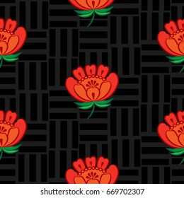 Endless abstract pattern. Background texture.  Vector illustration.