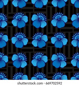 Endless abstract pattern. Background texture.  Vector illustration.