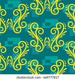 Endless abstract pattern. Background texture.  Vector illustration.
