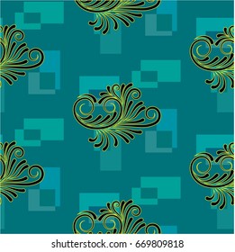 Endless abstract pattern. Background texture.  Vector illustration.
