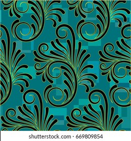 Endless abstract pattern. Background texture.  Vector illustration.