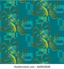 Endless abstract pattern. Background texture.  Vector illustration.