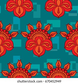 Endless abstract pattern. Background texture.  Vector illustration.