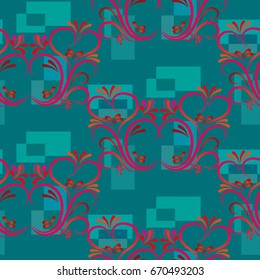 Endless abstract pattern. Background texture.  Vector illustration.