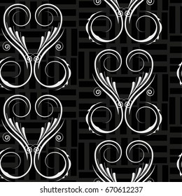 Endless abstract pattern. Background texture.  Vector illustration.