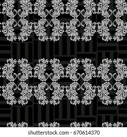 Endless abstract pattern. Background texture.  Vector illustration.