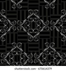Endless abstract pattern. Background texture.  Vector illustration.