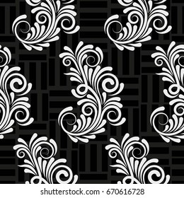 Endless abstract pattern. Background texture.  Vector illustration.
