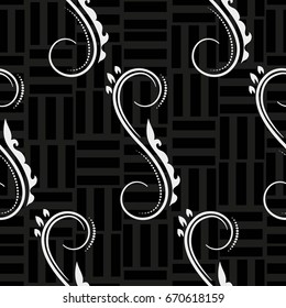 Endless abstract pattern. Background texture.  Vector illustration.
